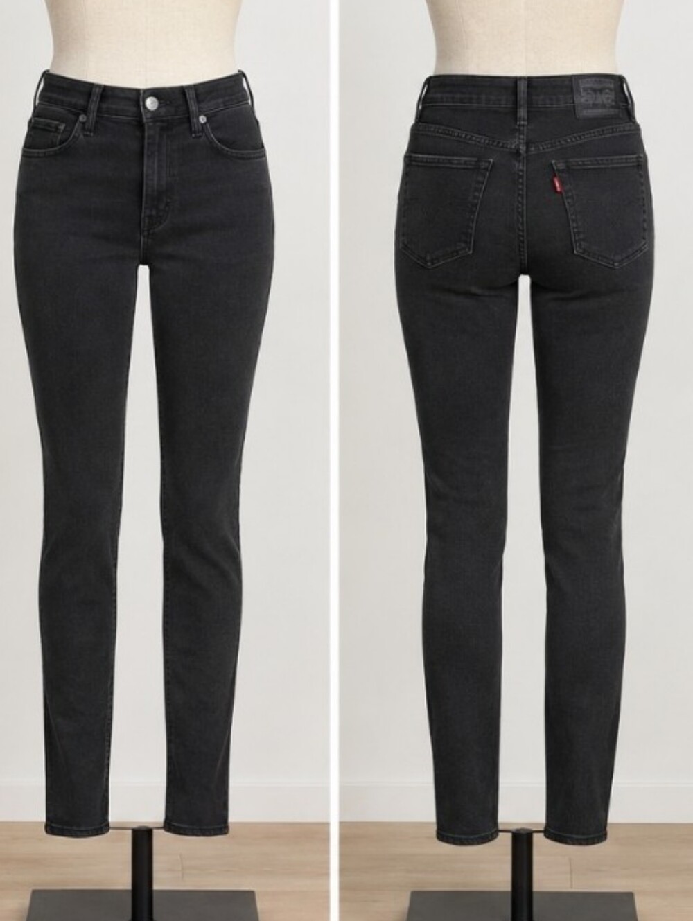 Levi's 721 High-Rise Black Skinny Jeans - Women